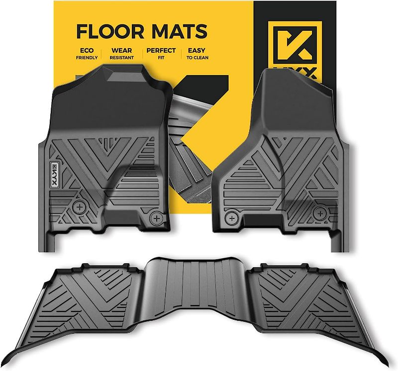 Photo 1 of KYX Floor Mats Fits for 2013-2018 Ram 1500/2500/3500 Crew Cab & 2019-2022 Ram 1500 Classic Crew Cab Only