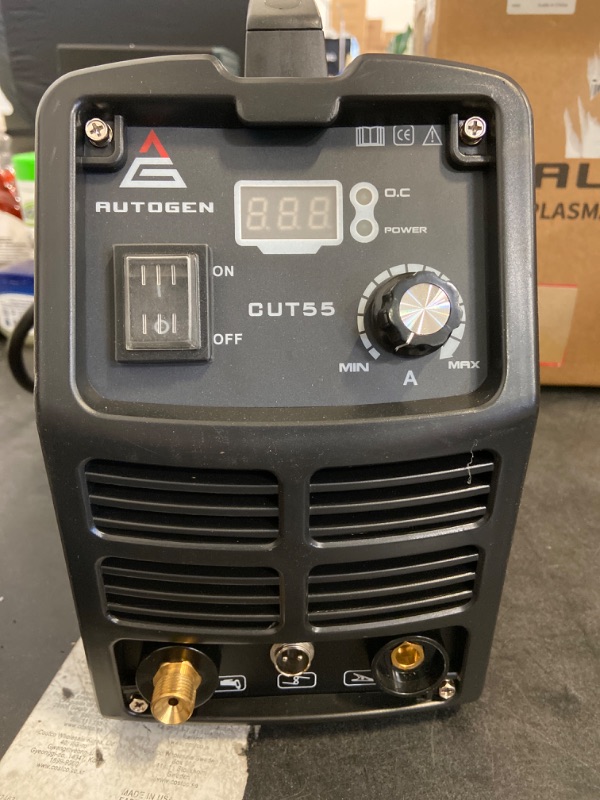 Photo 3 of AUTOGEN 55A Plasma Cutter Equipment Dual Voltage 110V/220V 1/2" Clean Cut Maximum 2/3"(17mm) IGBT High Frequency Inverter Plasma Cutting Machine