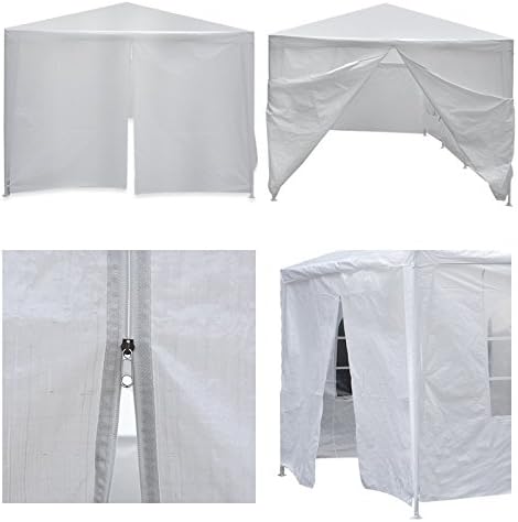Photo 2 of ZenStyle 10'x30' Large Outdoor Canopy Party Tent Wedding Tent with 6 Removable Window Sidewalls & 2 Zippered Doorways Gazebo Storage Pavilion Canopy Carport, White