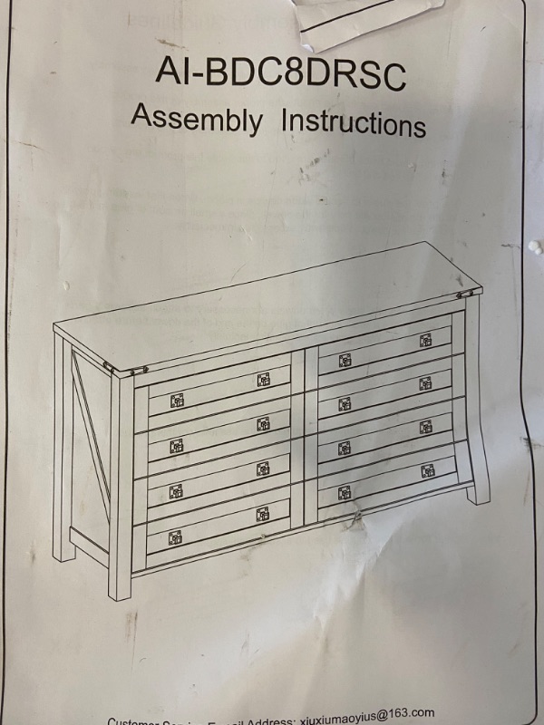 Photo 3 of 8 Drawer Double Dresser for Bedroom