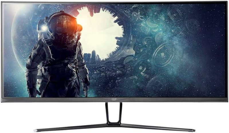 Photo 1 of Monoprice 35 Inch Zero-G Curved Ultrawide Gaming Monitor V2-1800R, 21:9, 3440x1440p