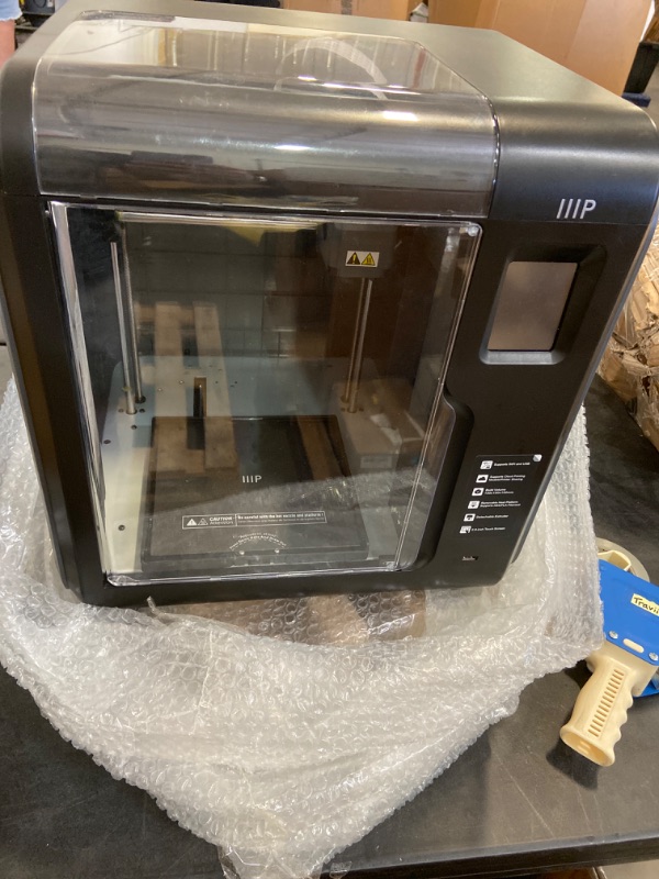 Photo 2 of Monoprice Voxel 3D Printer - Black/Gray with Removable Heated Build Plate (150 x 150 x 150 mm) Fully Enclosed, Touch Screen, 8Gb And Wi-Fi, Large (133820)