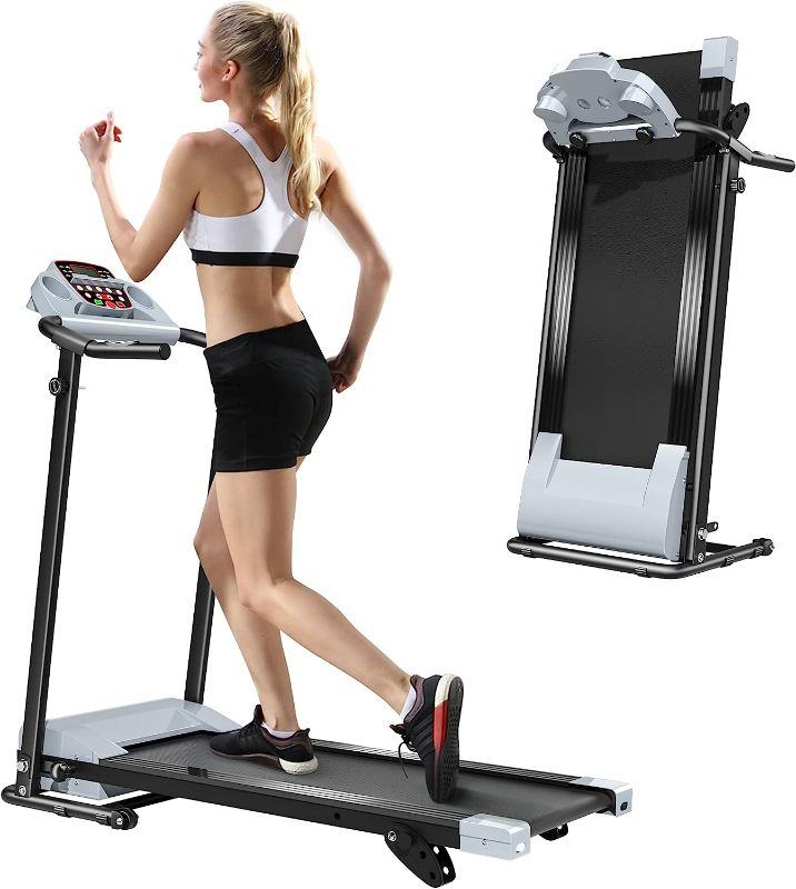 Photo 1 of Sandinrayli Folding Electric Treadmill, Running Machine w/3 Manual Incline & 12 Preset Program, Home Workout Machine for Office Apartment Small Space
