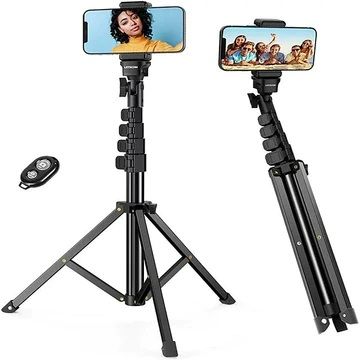Photo 1 of LETSCOM CELL PHONE TRIPOD WITH REMOTE MULTI-FUNCTIONAL ZJ01 BLACK - NEW