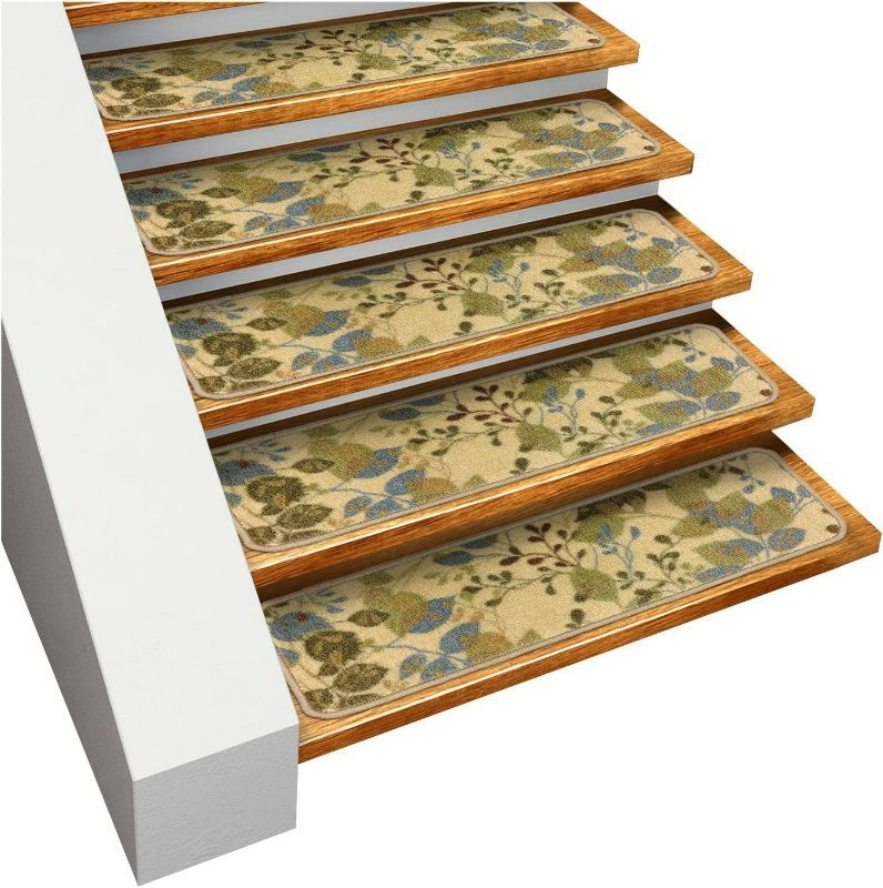 Photo 1 of House, Home and More Set of 15 Skid-Resistant Carpet Stair Treads NEW 