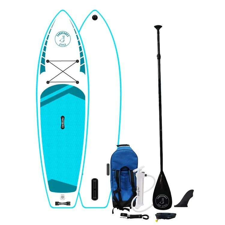 Photo 1 of Gsports Turquoise And White ' paddleboard package See Photo Paddle Board Is A Little Different Comes With All ACCESSORIES