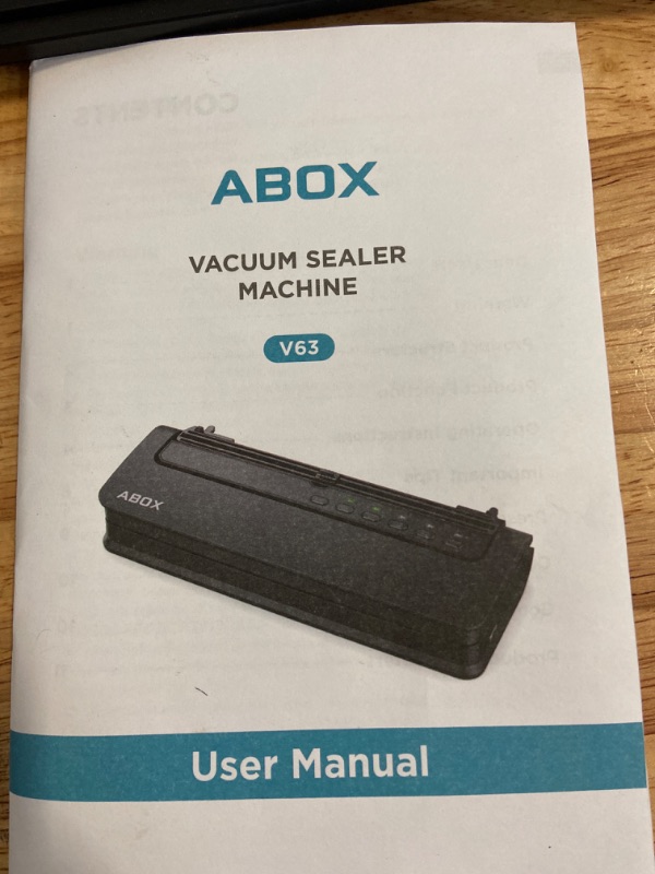 Photo 2 of  ABOX Vacuum Seal System, Black 5 in 1 Food Vacuum 