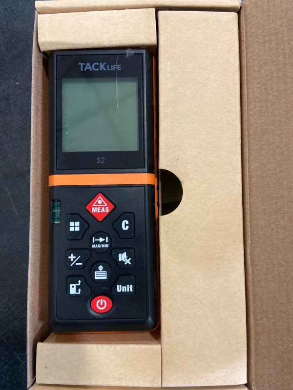 Photo 1 of * sold for parts or repair * Unit does not work batteries are corroded  *
TACKLIFE Classic Laser Measure,  Laser Distance Meter - 60M