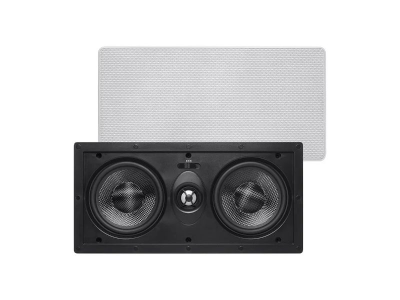 Photo 1 of Monoprice Alpha In-Wall Speaker Center Channel Dual 5.25in Carbon Fiber 2-way (single)