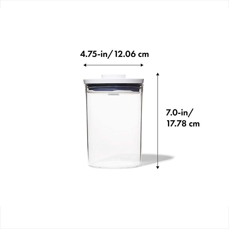 Photo 1 of OXO Good Grips Round POP Container – 1.5 Qt for brown sugar, coffee and more, White