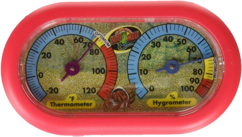 Photo 1 of Zoo Med Hermit Crab Thermometer and Humidity Gauge, Colors May Vary NEW 