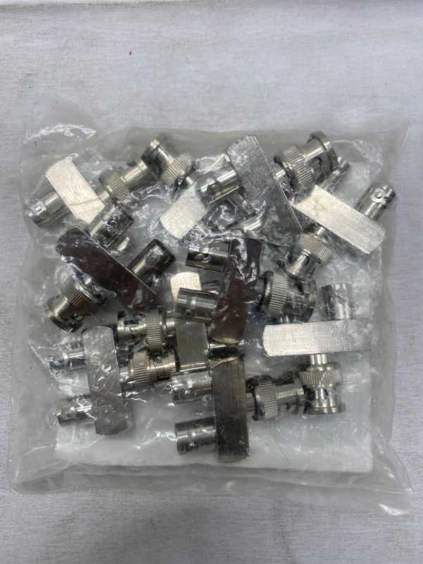 Photo 1 of BNC Splitter, 10-Pack BNC Male Plug to Dual Female Jack Tee Connector Adapter, T Type for Coaxial Cable, Video, Antenna NEW 