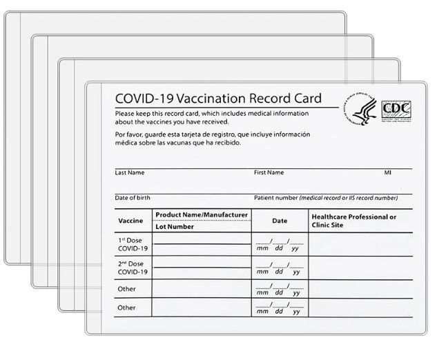 Photo 1 of 14Pack CDC Vaccination Card Resealable Zip