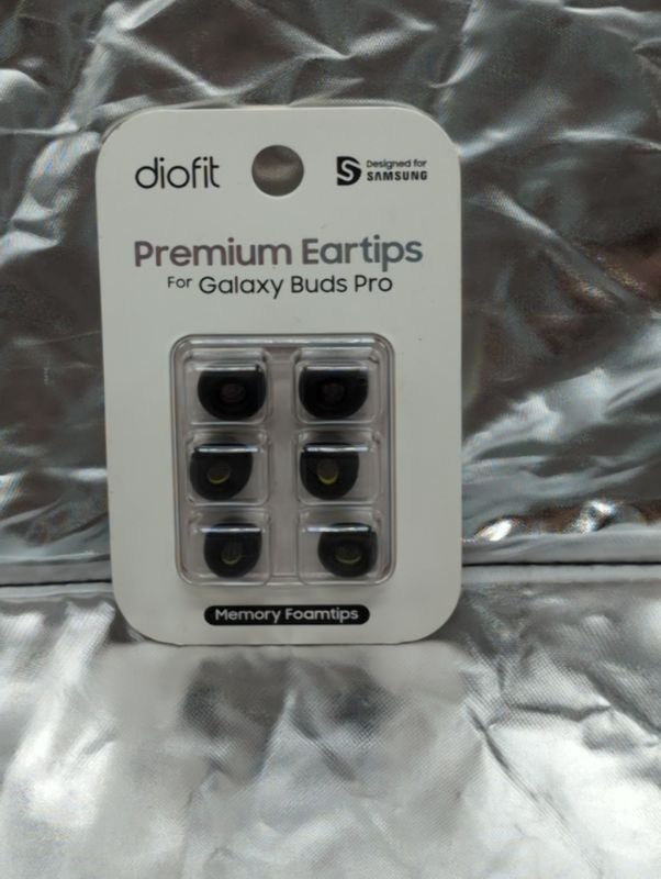 Photo 2 of diofit Premium Designed for Samsung SML Eartips/Galaxy Buds Pro Eartips - Black SML (Foam) Mixed(SML) Foam Black