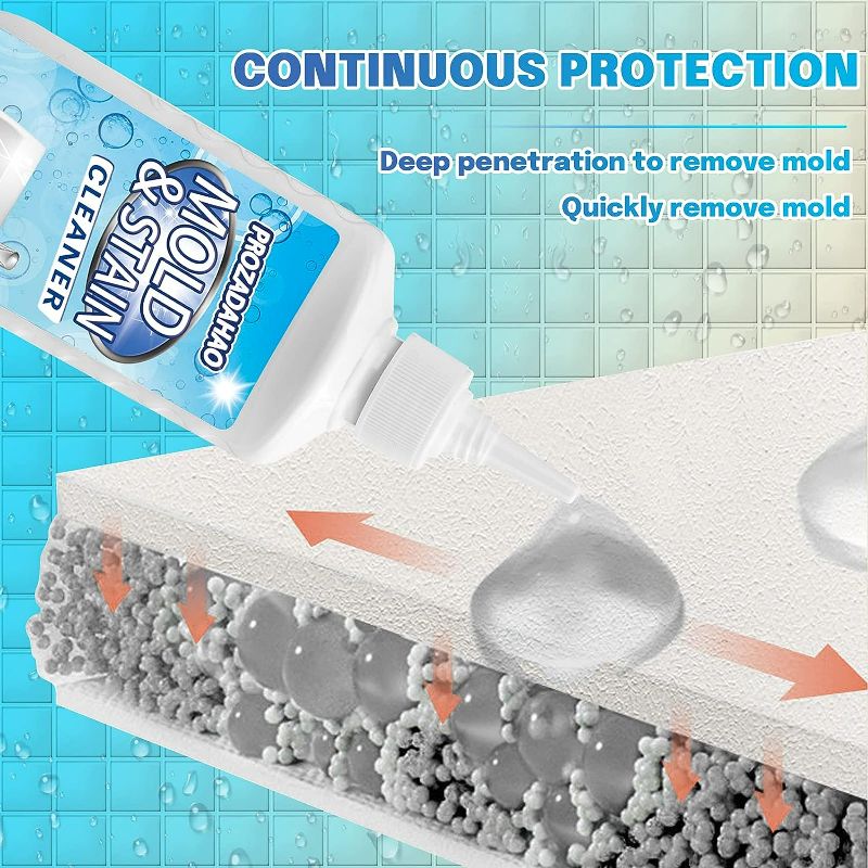 Photo 1 of PROZADAHAO Household Mold Remover Gel, Grout Cleaner Gel for Washing Machine Strips, Wall Tiles, Grout Sealant Bathroom Home Kitchen Sinks Cleaning