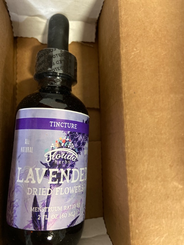 Photo 3 of FLORIDA HERBS Lavender Flower Liquid Extract for Calming Nervous System Support, Organic Lavender Extract (Lavandula X Intermedia) Dried Flow 2 Fl Oz