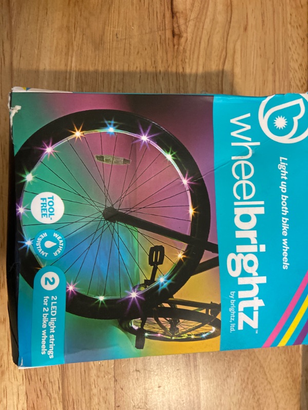 Photo 2 of Brightz WheelBrightz LED Bike Wheel Lights – Pack of 2 Tire Lights – Battery Powered Bicycle Wheel Lights - Fits Adult and Kids Bikes - Be Cool - Be Safe - Be Seen Pastel