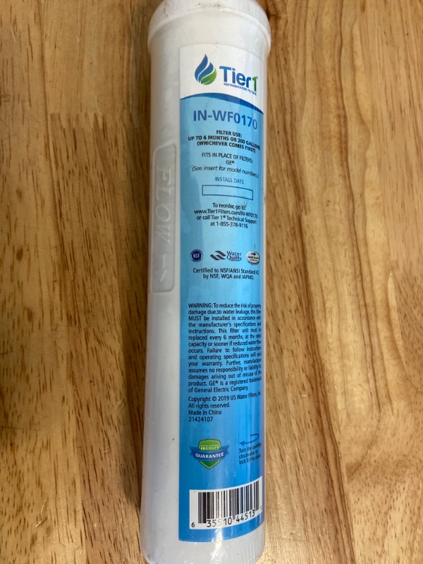 Photo 2 of Tier1 GXRTQR GE Comparable Replacement Inline Water Filter Cartridge