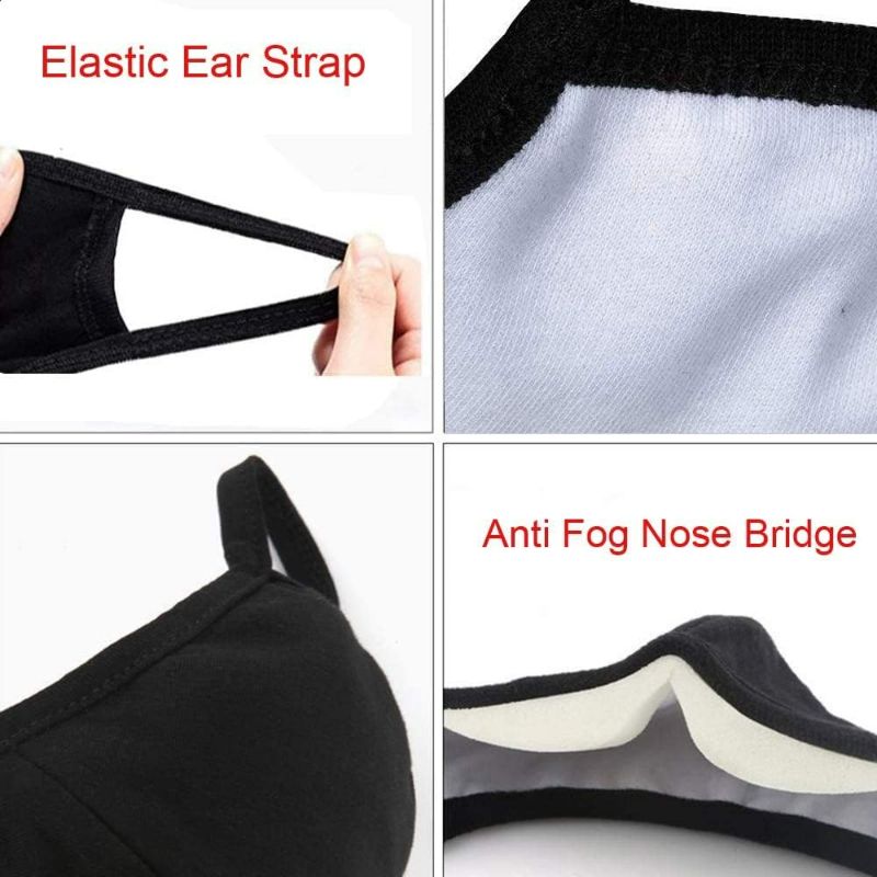 Photo 2 of comfso Cloth Face Masks Cotton with Nose Bridge Wire for Girls Boys Men Women