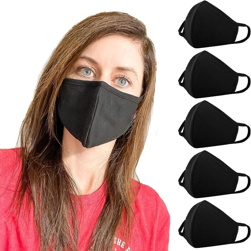 Photo 1 of comfso Cloth Face Masks Cotton with Nose Bridge Wire for Girls Boys Men Women
