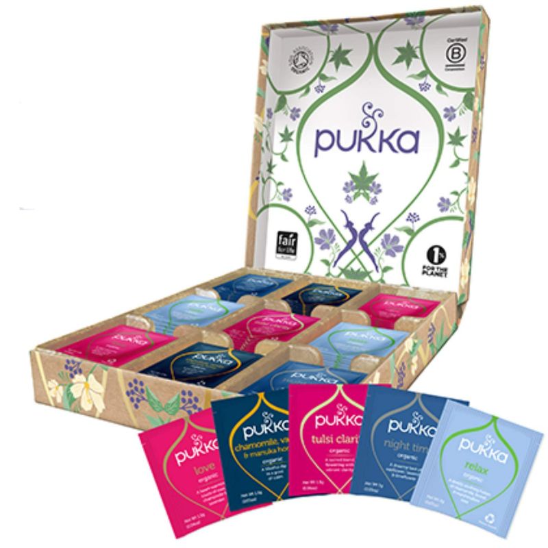 Photo 1 of Pukka Organic Tea Bags, Relax Selection Box Herbal Tea, 45 Tea Bags