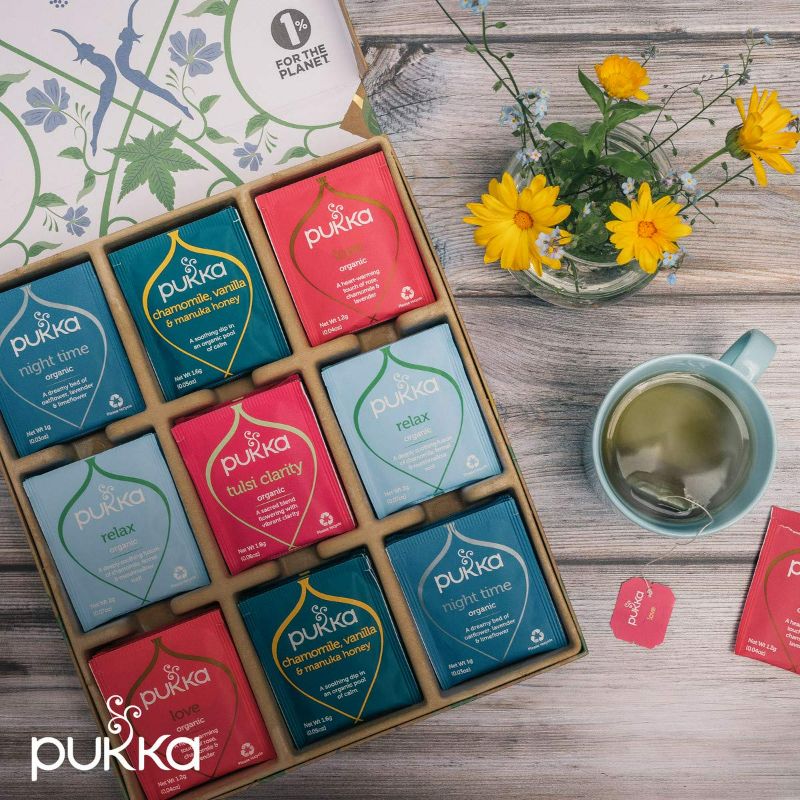 Photo 2 of Pukka Organic Tea Bags, Relax Selection Box Herbal Tea, 45 Tea Bags