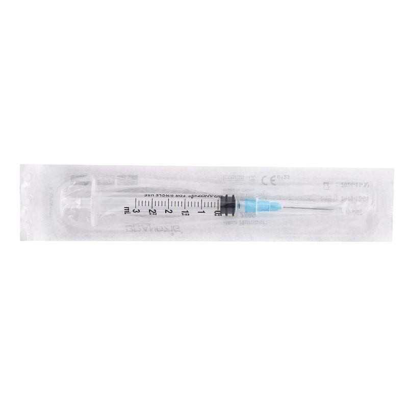 Photo 1 of Brandzig 3ml Syringe with Needle - 23G, 1" Needle 50 Pack 