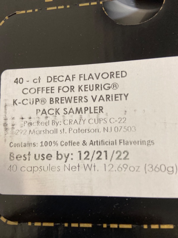 Photo 3 of Flavored Decaf Coffee Pods Variety Pack, Great Mix of Decaffeinated Coffee Pods Compatible with all Keurig K Cups Brewers, 40 Count Bulk Coffee Pods Pack