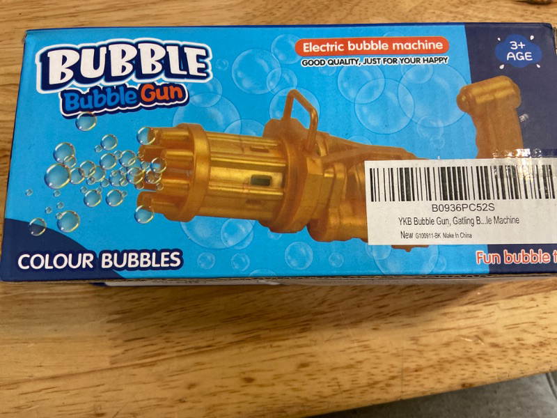 Photo 1 of YKB Bubble Gun Machine