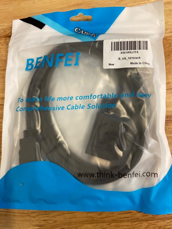 Photo 3 of BENFEI HDMI to VGA 6 Feet Cable, Uni-Directional HDMI to VGA Cable (Male to Male) Compatible for Computer, Desktop, Laptop, PC, Monitor, Projector, HDTV, Raspberry Pi, Roku, Xbox and More