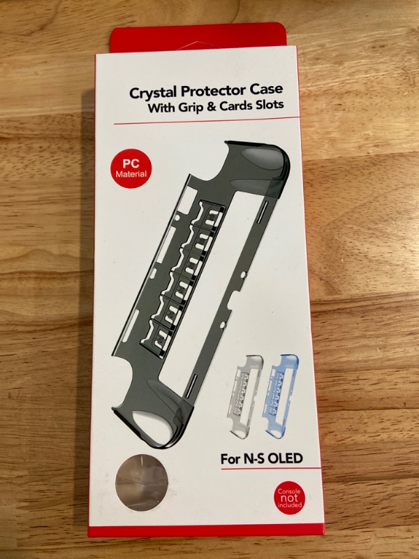 Photo 1 of Crystal Protector Case With Grip And Card Slots For N-S Oled
