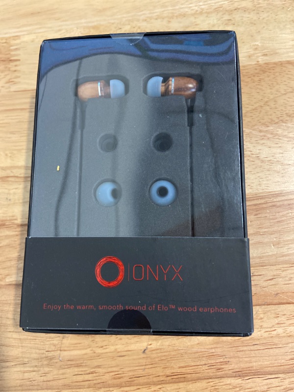 Photo 2 of Onyx Noise Cancelling in-Ear Wired Headphones with Mic, 3.5mm Plug Compatible with iPhones, iPads, Android Phones, Computers & Laptops 