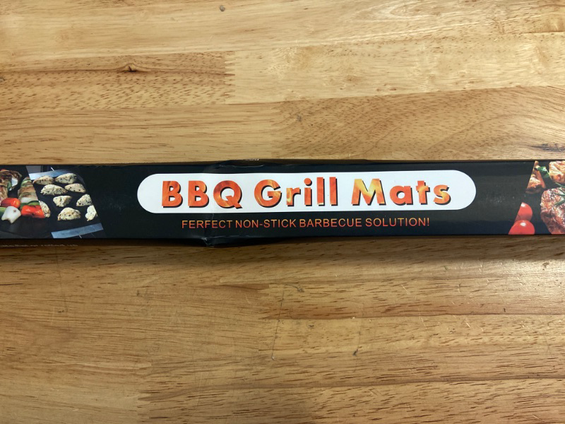 Photo 3 of BBQ Grill Mat Set of 6 - Non-Stick BBQ Outdoor Grill & Baking Mats - Reusable and Easy to Clean - Works on Gas, Charcoal, Electric Grill and More 