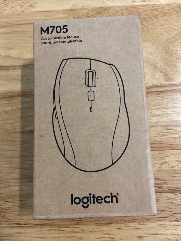 Photo 2 of Logitech M705 Marathon Wireless Mouse, 2.4 GHz USB Unifying Receiver, 1000 DPI, 5-Programmable Buttons, 3-Year Battery, Compatible with PC, Mac, Laptop, Chromebook - Black