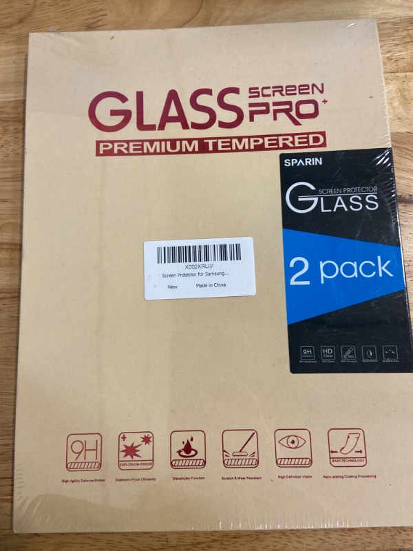 Photo 2 of 2 Pack Screen Protector for Samsung Galaxy Tab A7 10.4 Inch, SPARIN Tempered Glass Screen Protector for Galaxy Tab A7, Alignment Frame Included?SM-T500/T505/T507)