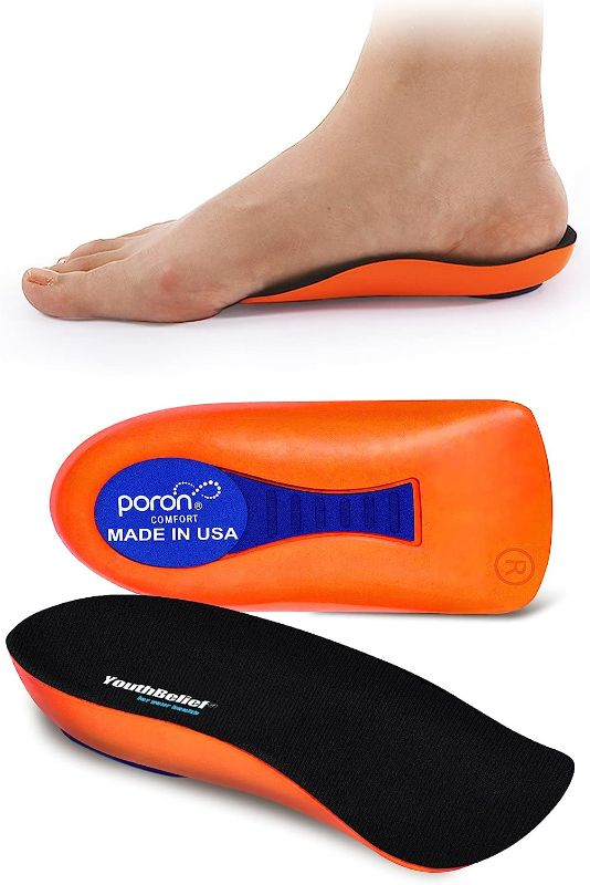 Photo 1 of YouthBelief Heel Cup [Poron - Made in USA] Plantar Fasciitis Inserts for Men Women Heel Insoles for Heel Pain and Heel Spurs, Bone Spur, Flat Feet, Shock Absorption (Black, Women 12-14 / Men 10-14.5)
