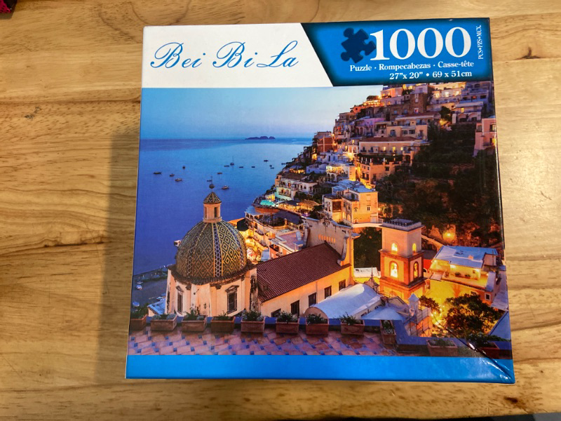 Photo 2 of 1000 Piece Jigsaw Puzzle with Upgrade High-Hardness Ivory Board,Amalfi Coast Puzzle for Kids Adult,Large Puzzle Game Toys Gift?27.56 x 19.69 inches?
