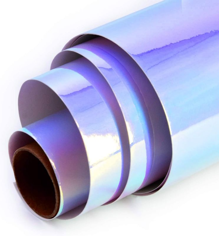 Photo 1 of Holographic Opal Vinyl roll 12" x 5ft,Permanent Vinyl,SHOYISI Permanen Adhesive,for All Kinds of Cutting Machines 