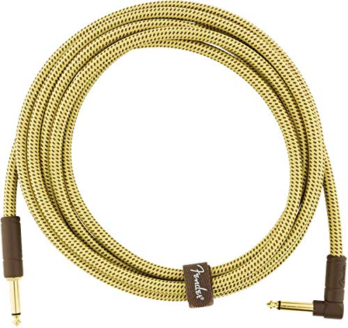 Photo 2 of Fender Deluxe Series Instrument Cable, Straight/Angle, Tweed, 10ft
