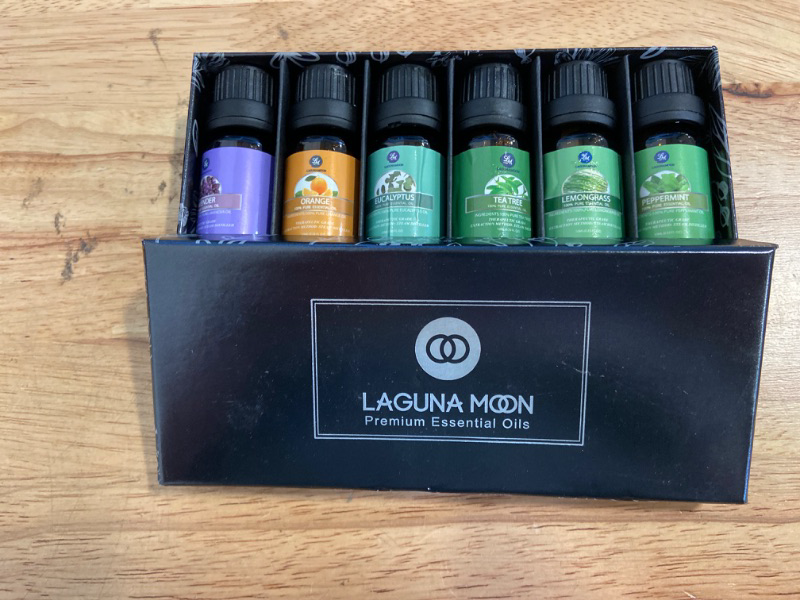 Photo 2 of Essential Oils Set - Top 6 Organic Blends for Diffusers, Home Care, Candle Making, Fragrance, Aromatherapy, Humidifiers, Gifts - Peppermint, Tea Tree, Lavender, Eucalyptus, Lemongrass, Orange (10mL)
