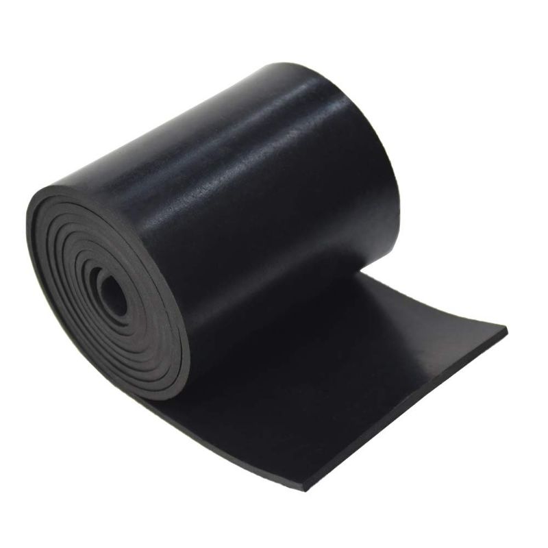 Photo 1 of DOBTIM Neoprene Rubber Strips Rolls 1/8 (.125)" Thick X 4" Wide X 5' Long, Solid Rubber Strips Use for Gaskets DIY Material, Supports, Leveling, Sealing, Bumpers, Protection, Abrasion, Flooring, Black
