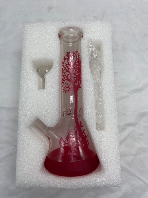 Photo 4 of Glass Bong Clear Smoking Hookahs Water Pipe Heavy 14mm Bowl USA
