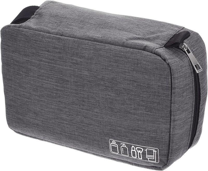 Photo 1 of PATIKIL Travel Toiletry Bag, Portable Makeup Organizer Waterproof Toiletry Bag for Men and Women, Gray
