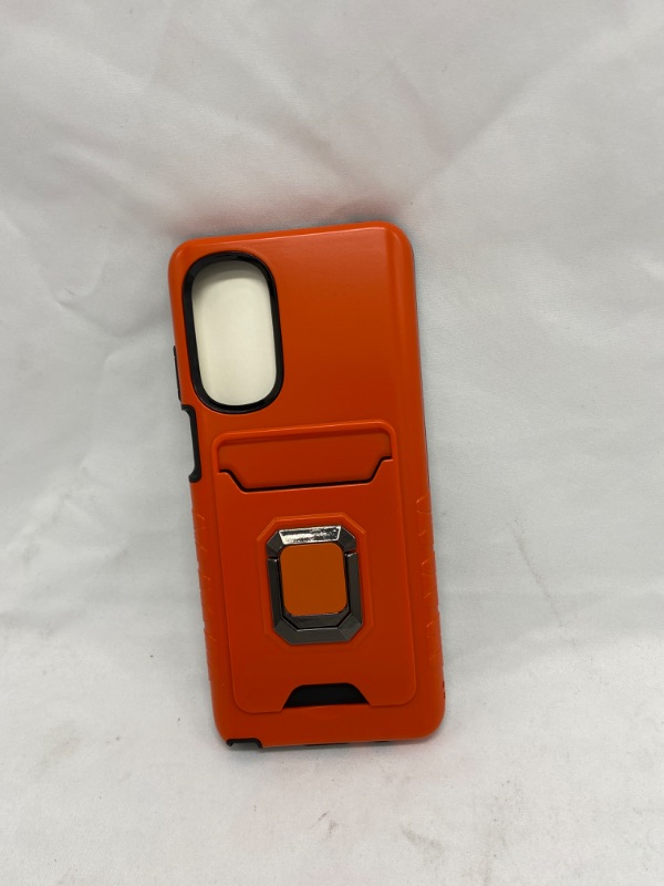 Photo 1 of Wallet Case for Motorola Moto G Stylus 5G (2022) Card Holder Slot  Military Grade Heavy Duty Protection Orange 