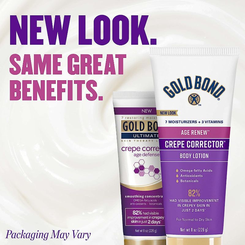 Photo 3 of Gold Bond Age Renew Crepe Corrector Body Lotion, Replenishing & Smoothing Formula, 8 oz.

