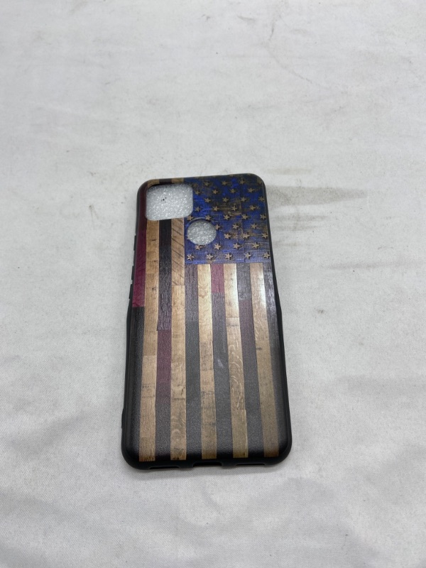 Photo 3 of Compatible with Google Pixel 5A 5G Case, USA American Flag Red Retro Old Wood Grain Graphic Design for Google Case Men Boys,Soft Silicone Trendy Cool Case for Google
