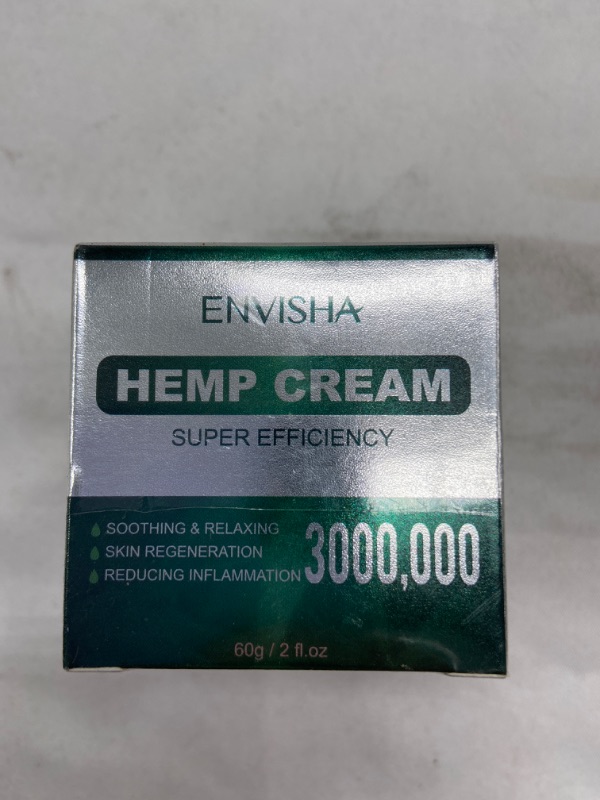 Photo 1 of ENVISHA Hemp Cream - For Men and Women - Hydrating and Moisturizing - Body Cream for Skin - 2 oz
