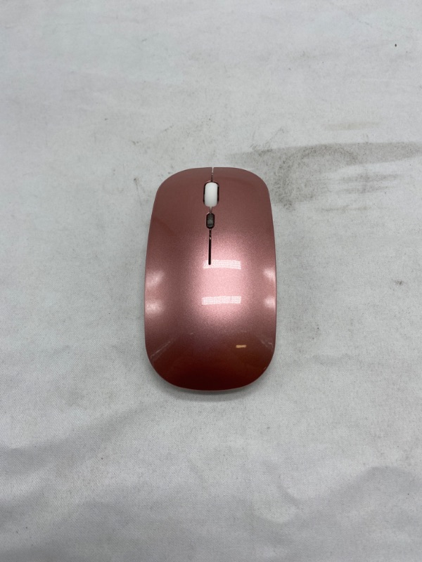 Photo 1 of Wireless Mouse USB Receiver Rechargeable Optical Mice for HP Laptop 2.4GHz Rose Gold
