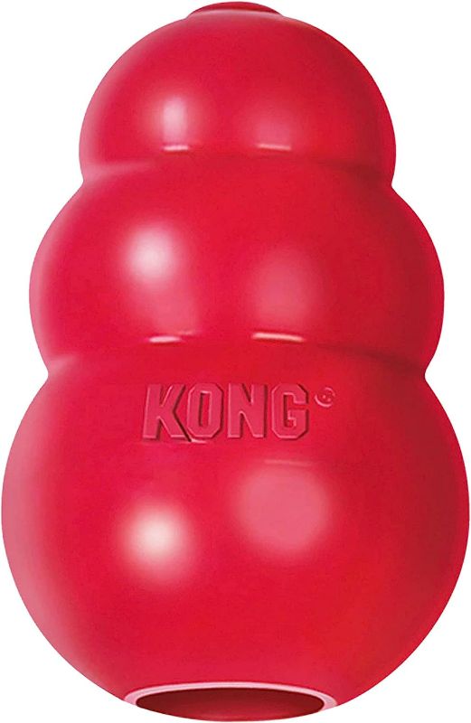 Photo 1 of KONG - Classic Dog Toy, Durable Natural Rubber- Fun to Chew, Chase and Fetch - for Medium Dogs
