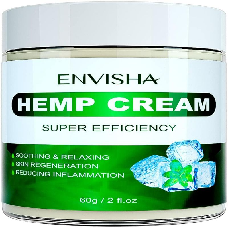 Photo 1 of ENVISHA Hemp Cream - For Men and Women - Hydrating and Moisturizing - Body Cream for Skin - 2 oz
